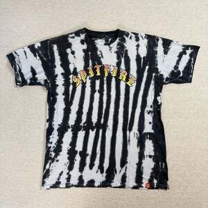 Spitfire Old E Black and White Tie-Dye Short Sleeve T-Shirt
